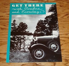 1930 Ford Model A Car Sales Brochure 30 Victoria Sedan Convertible Roadster