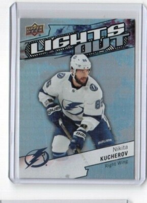 2018-19 UD Overtime Wave 3 Lights Out # LO-8 Nikita Kucherov Tampa Bay Lightning