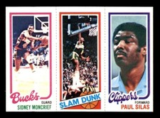 1980 Topps Basketball #110 Moncrief Shelton Silas NM *e15