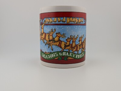 Vintage Christmas 1994 Collection Seasons Greetings Santa and Reindeer
