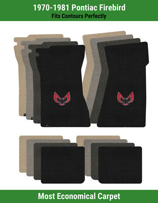 Lloyd Velourtex Front & Rear Mats for '70-81 Pontiac Firebird w/Firebird Bird