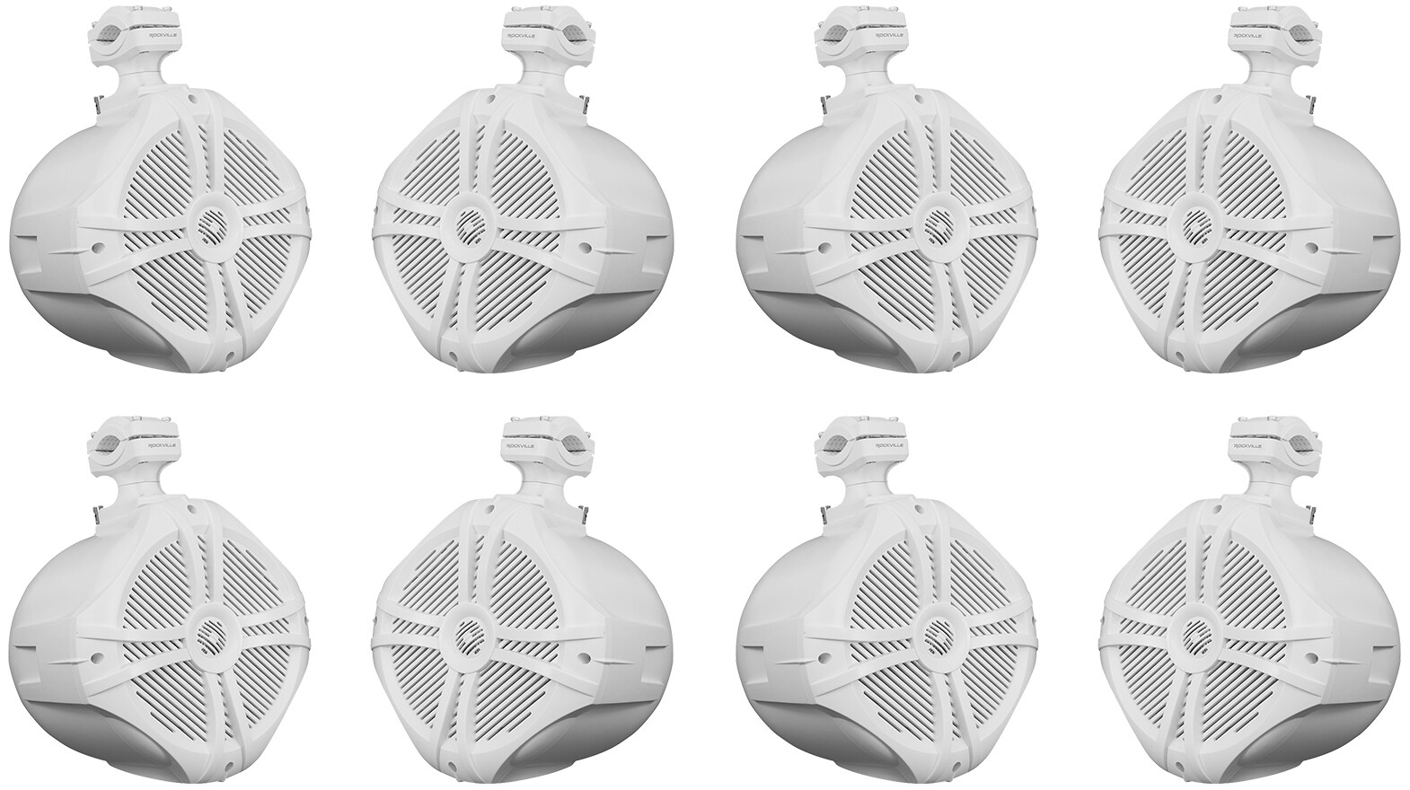 8 Rockville RWB90W White 8 динамиков для морского вейкборда мощностью 300 Вт с поворотной башней на 360