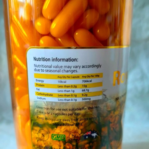 Royal Jelly 365 Soft Capsules Nature's King Australia 100% Natural 1000mg - Picture 7 of 10