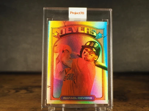 Topps Project70 2021 Card #644 RAFAEL DEVERS Jacob Rochester RAINBOW FOIL 3/70