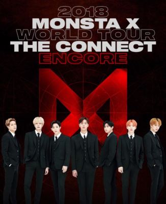 MONSTA X 2018 WORLD TOUR THE CONNECT ENCORE OFFICIAL GOODS STICKER