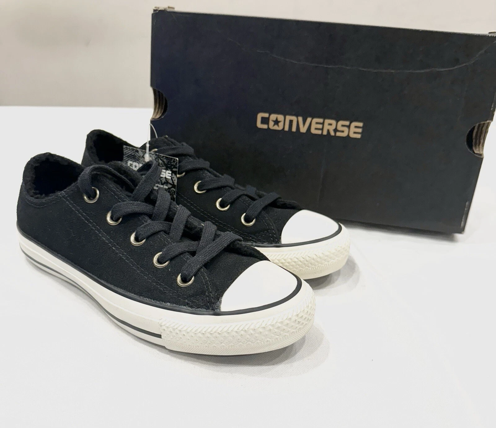 CONVERSE 553362C CTAS CAMOSCIO + NERO KARITÈ EGR DONNA 5 5