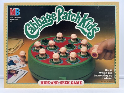 Vintage Cabbage Patch Kids Hide-and-Seek Game 100% Complete 1984 MB 4437 w/ Box