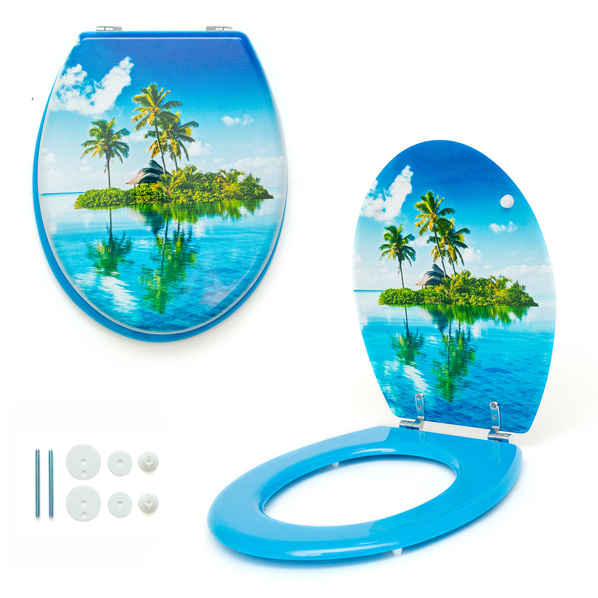 Toilet seat Quick Release Mdf Universal Bathroom Replacement