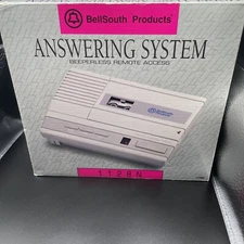 Vintage Bellsouth Answering Machine Beeperless Remote Access 1128N - Open Box I