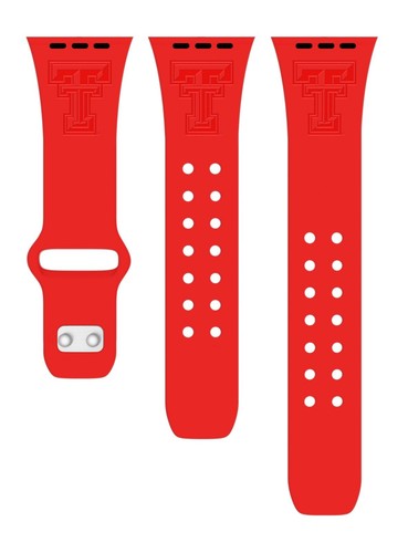 Texas Tech Red Raiders Engraved Silicone Watch Band for Apple Watch - Picture 4 of 13