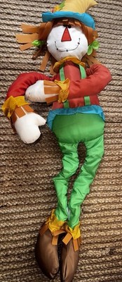 Evergreen Flag Beautiful Autumn Plush Boy Scarecrow Post Hugger