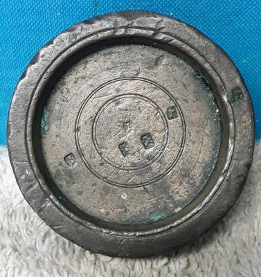 Antike König Georga IV 8oz Bronze Handel Waage Gewicht um 1800 Gbb101