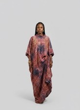 Women s One Size Multi-Color African Kaftan 2-piece Dress