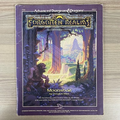 Forgotene Reiche Moonshae Advanced Dungeons & Dragons TSR RPG Zubehör D&D 9217