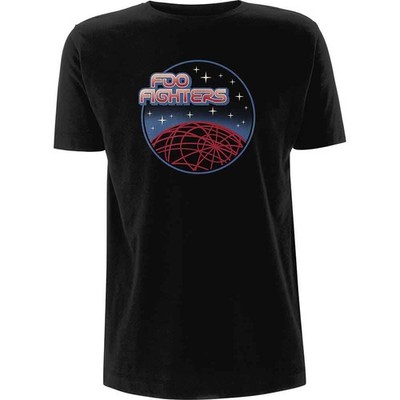 Foo Fighters T Shirt Vector Space Band Logo new Official Mens Black