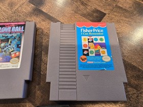 Nintendo NES Super Glove & Fish Price I Can Remember Games Cartridges (Untested)