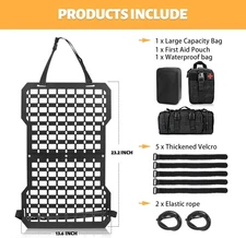 MAIKER Tactical Seat Back Organizer Versatile Panel For Storage Gear Accessories