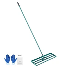 Lawn Leveling Rake 36"x10" Level Lawn Tool with 78" Steel Extended Handle