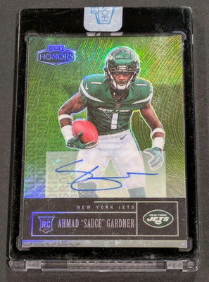 2022 Prime Honors Ahmad SAUCE Gardner Rookie AUTO GREEN Prizm /35 Sealed RC Jets