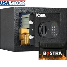 Fireproof Safe Box W/ Smart Light Alarm Electronic Lock Home Protection New