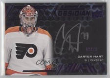 2021-22 SPx 2021-22 Update Purple 18/25 Carter Hart #OS-CH Auto 0c3