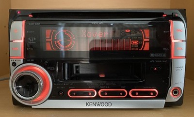 KENWOOD DPX-40 Car Audio 2DIN CD Cassette AUX 13PIN-BUS Working