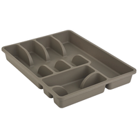 Enegelland Besteckkasten Besteckkorb Mit 6 FäChern 38 X 29 X 5 Cm Braun