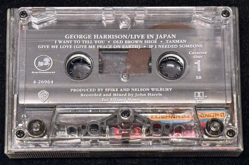 Vintage 1992 George Harrison Live in Japan Music Double Cassette Tape Dark Horse - Picture 4 of 5