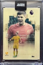 Marketplace image: 2025-26 Topps Total Football Limited Edition Steven Gerrard Superfractor