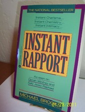INSTANT RAPPORT By Michael Brooks *Excellent Condition*
