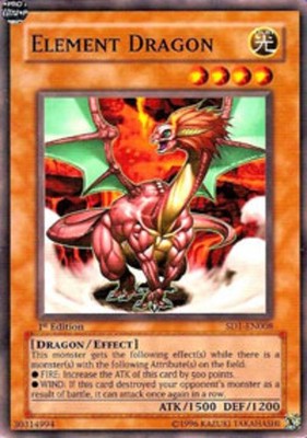 Element Dragon - SD1-EN008 - Common - 1st Edition - Damaged