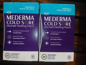 60ct Mederma Cold Sore Discreet Hydrocolloid Healing Patch Exp 2/28
