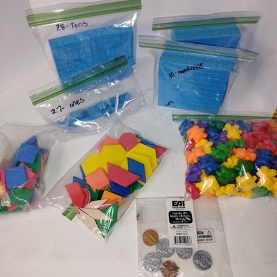 Learning Resources Shapes Counting Bears Coins Ones Tens Hundred Stem Homeschool