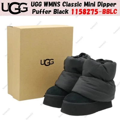 UGG WMNS Classic Mini Dipper Puffer Noir 1158275-BBLC Taille Femme - Photo 1/4