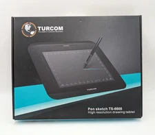 Turcom TS-6608 8×6 Graphics Tablet w/ Drawing Pen — Tested & Works Great