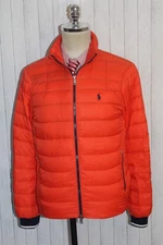Men's Polo Ralph Lauren Down Orange Jacket Size S