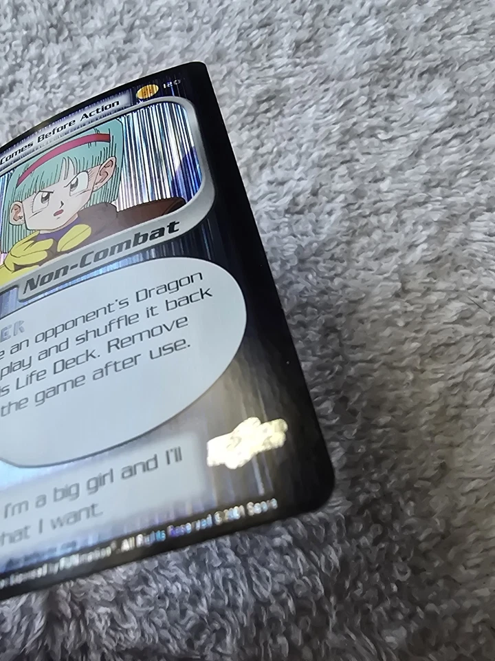 DBZ Dragon Ball Z FOIL Thought Comes Before Action 120 CCG Unlimited Trunks Saga - Image 4 of 4