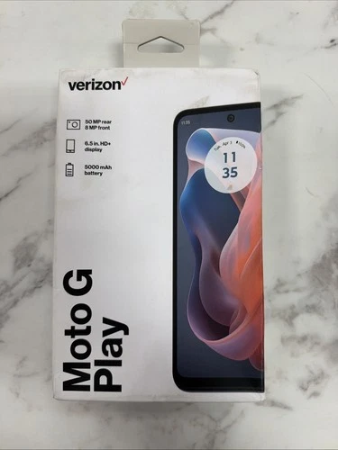 Verizon Prepaid Smartphone Motorola Moto G Play 2024, 4G, 64GB, Blue, New Sealed - product listing photo