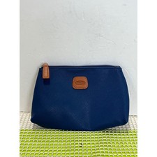 Borsa da toeletta Bric's Airlines blu navy saffiano borsa amenità usata in ottime condizioni