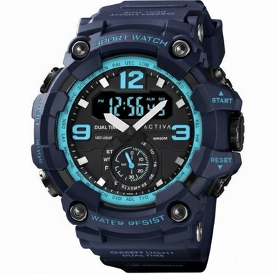 Activa By Invicta Vextron Digital Men's Watch 52m Blue ACW1637-009 NEW