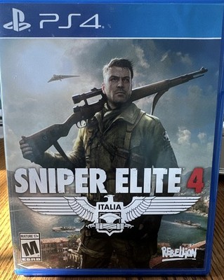 Rebellion Sniper Elite 4 Sony PlayStation 4 PS4 2017 M Disc & Case