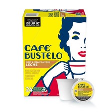 Caf Bustelo Sweet Creamy Caf con Leche Coffee Keurig K-Cup Pods 24 Count Box