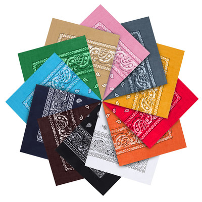 Baumwolle Bandana Set (12er Pack) - Multifunktionale Große Paisley Bandana