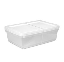 Sterilite 28 Quart Small Bin  Clear Plastic S...