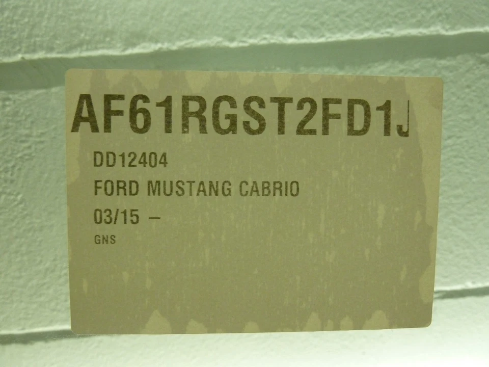 Ford Mustang Cabriolet Pare-brise Latéral Avant Droite Vert Solar Bj. 15- - Photo 2/4