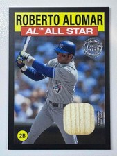 2021 Topps Baseball Series 2 All-Star Black Game-Used Bat ROBERTO ALOMAR 59/199