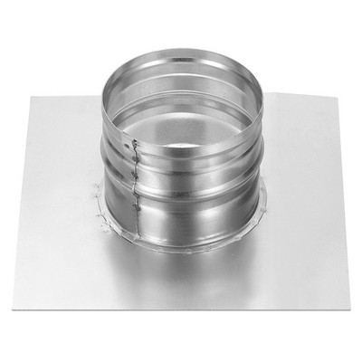 4'' Duct Connector Flange Dryer Vent Wall Plate Square to Round Straight