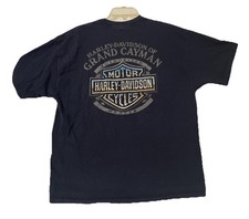 Harley Davidson Men&rsquo;s T-shirt size XL Biker cotton Grand Cayman