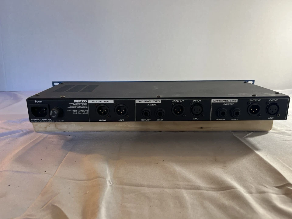 PreSonus MP20 Dual Servo Discrete Two Channel Mic Preamp Tested Working Mk2 - Image 3 of 4