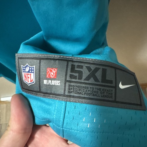 Nike Miami Dolphins On Field Home Teal Jersey Size 5XL NWT (Blank Jersey) - Picture 11 of 14